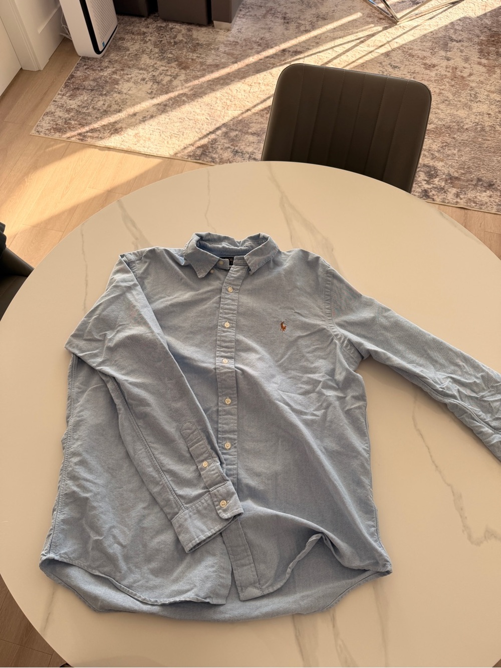 Ralph Lauren Classic Oxford Button-Down Shirt - Light Blue